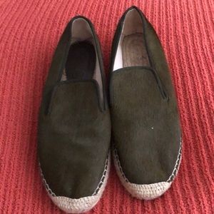 Brown pony skin 1” espadrilles